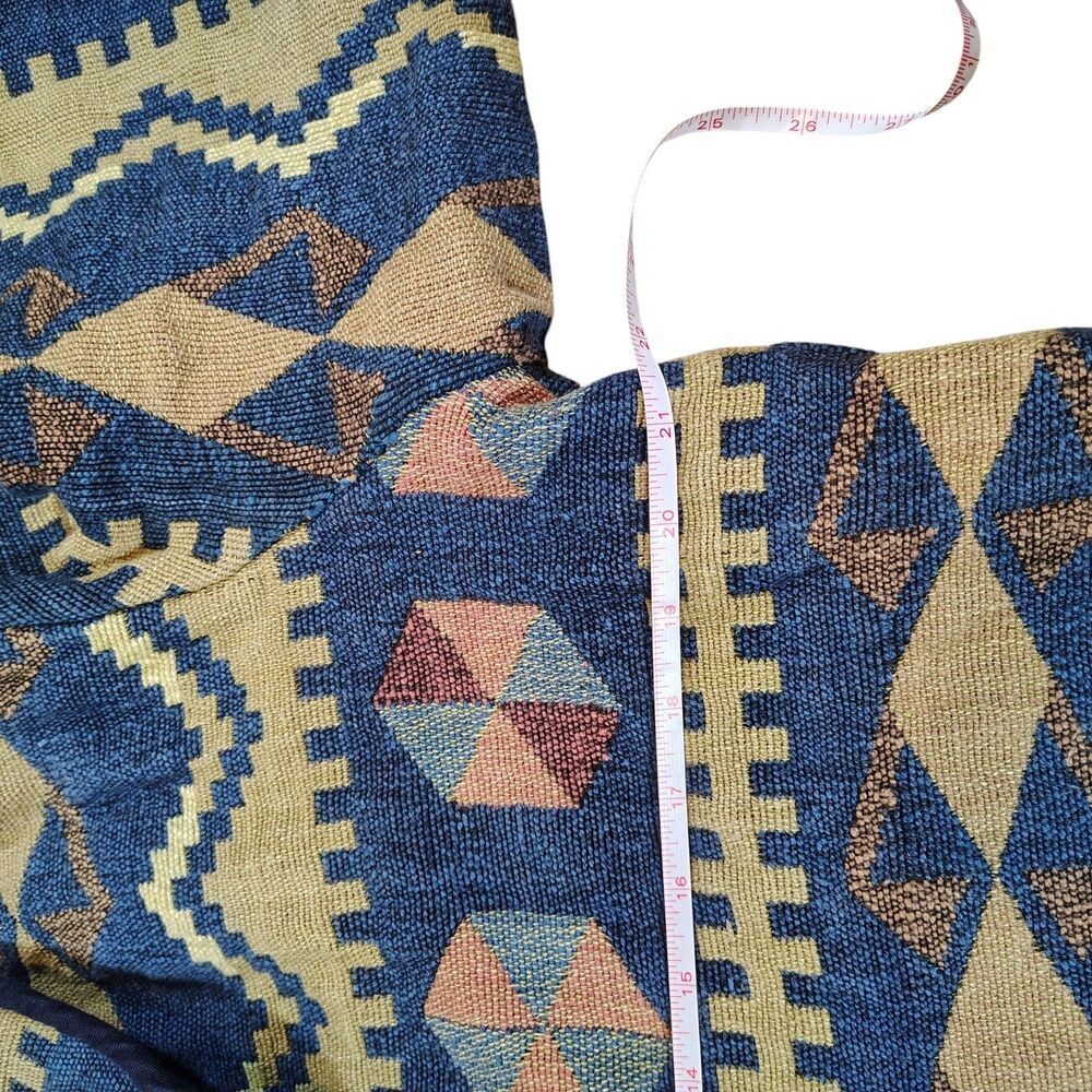 Vintage Womens Southwestern Aztec Tapestry Jacket Size L Cropped Geometric - Picture 9 of 10
